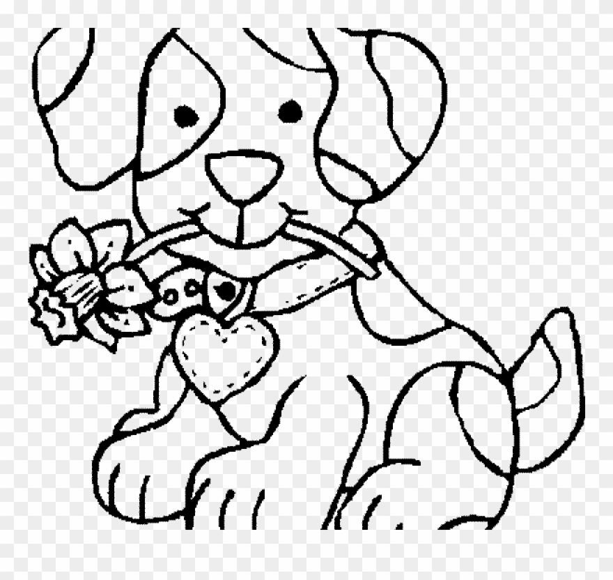 Amazing Dog Colouring Pages Free Printable Coloringages - Girl Coloring Page For Tweens Clipart