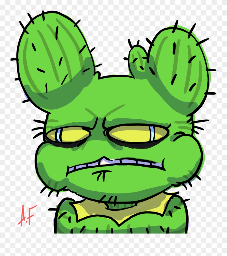 Transparent Cartoon Cactus Gif Transparent Cartoon - Evil Cactus Clipart