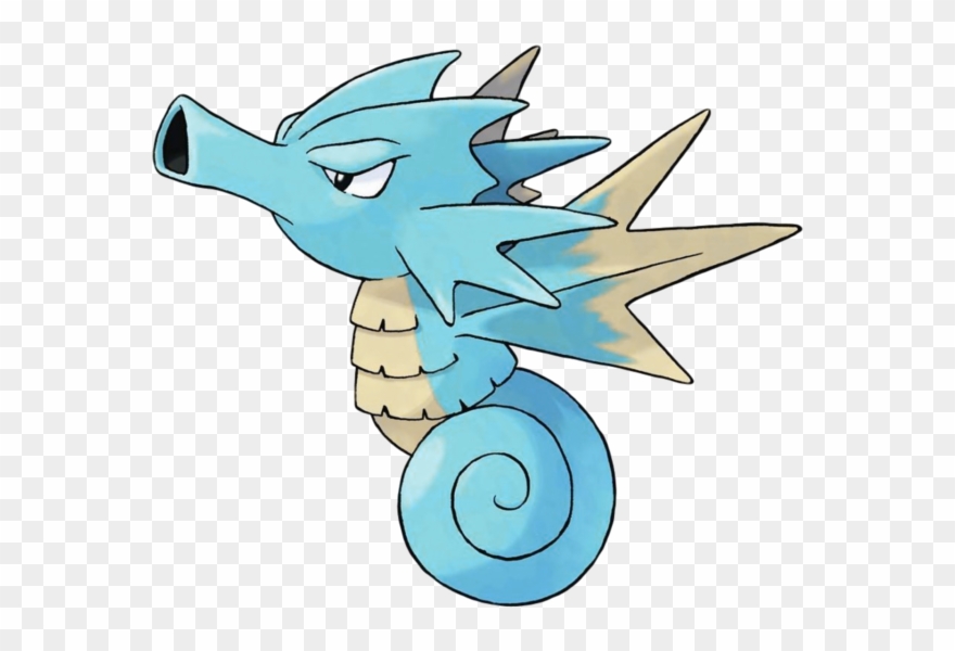 Horsea's Evolution, Seadra, Is Pretty Much All Menace, - Pokemon Seadra Clipart