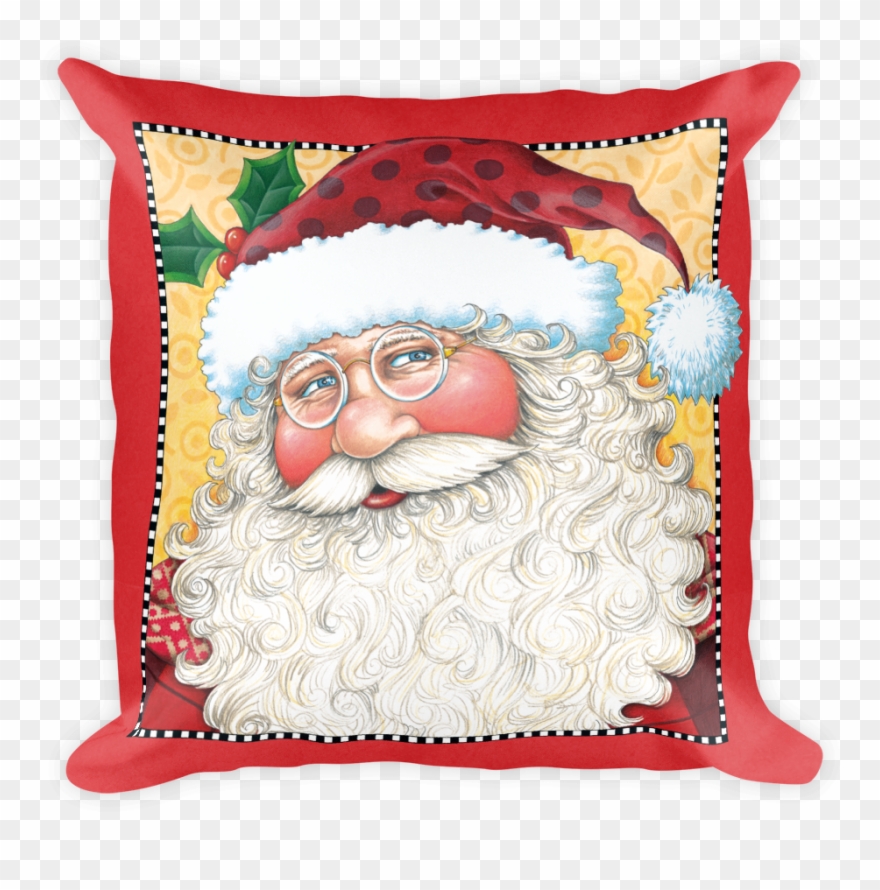 "big Santa Face" Pillow Santa Face, Mary Engelbreit, - Mary Engelbreit Christmas Clipart
