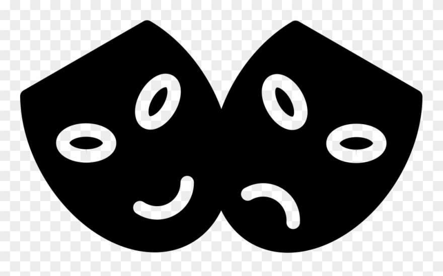 Happy And Sad Masks - Mask Clipart