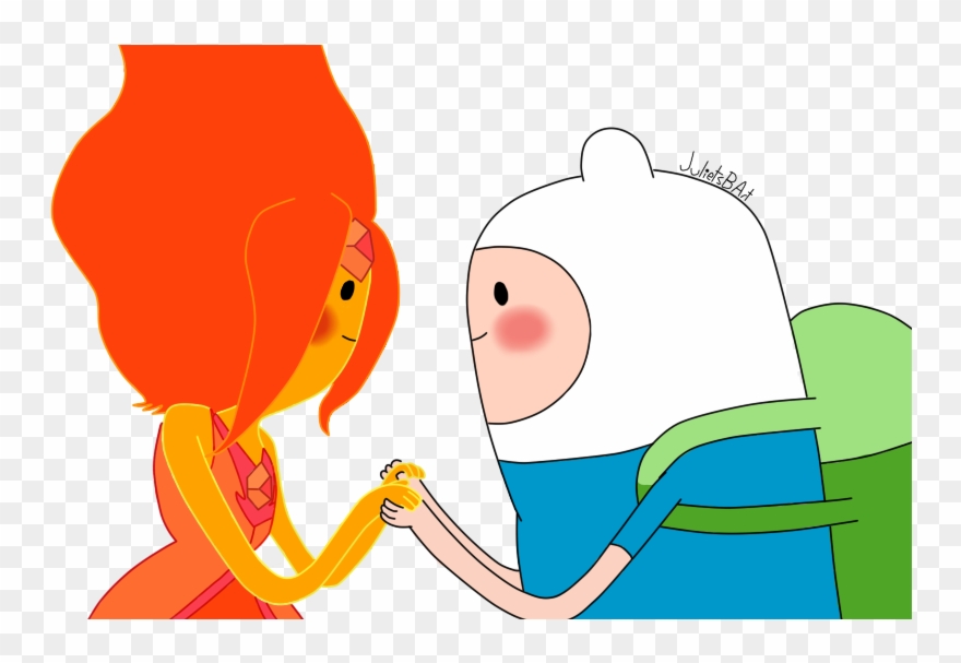 74 Images About Adventure Time On We Heart It - Принцесса Пламя И Фин Clipart