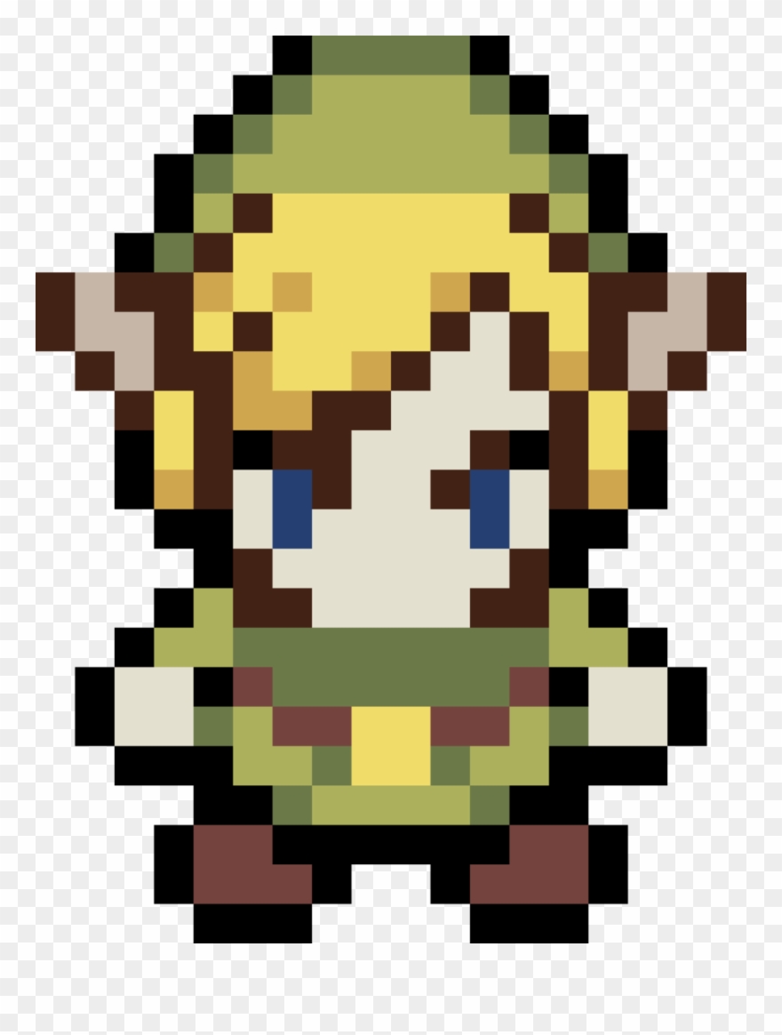 Clipartlook - Com Link - The - The Legend Of Zelda - Legend Of Zelda Link Pixel Art - Png Download