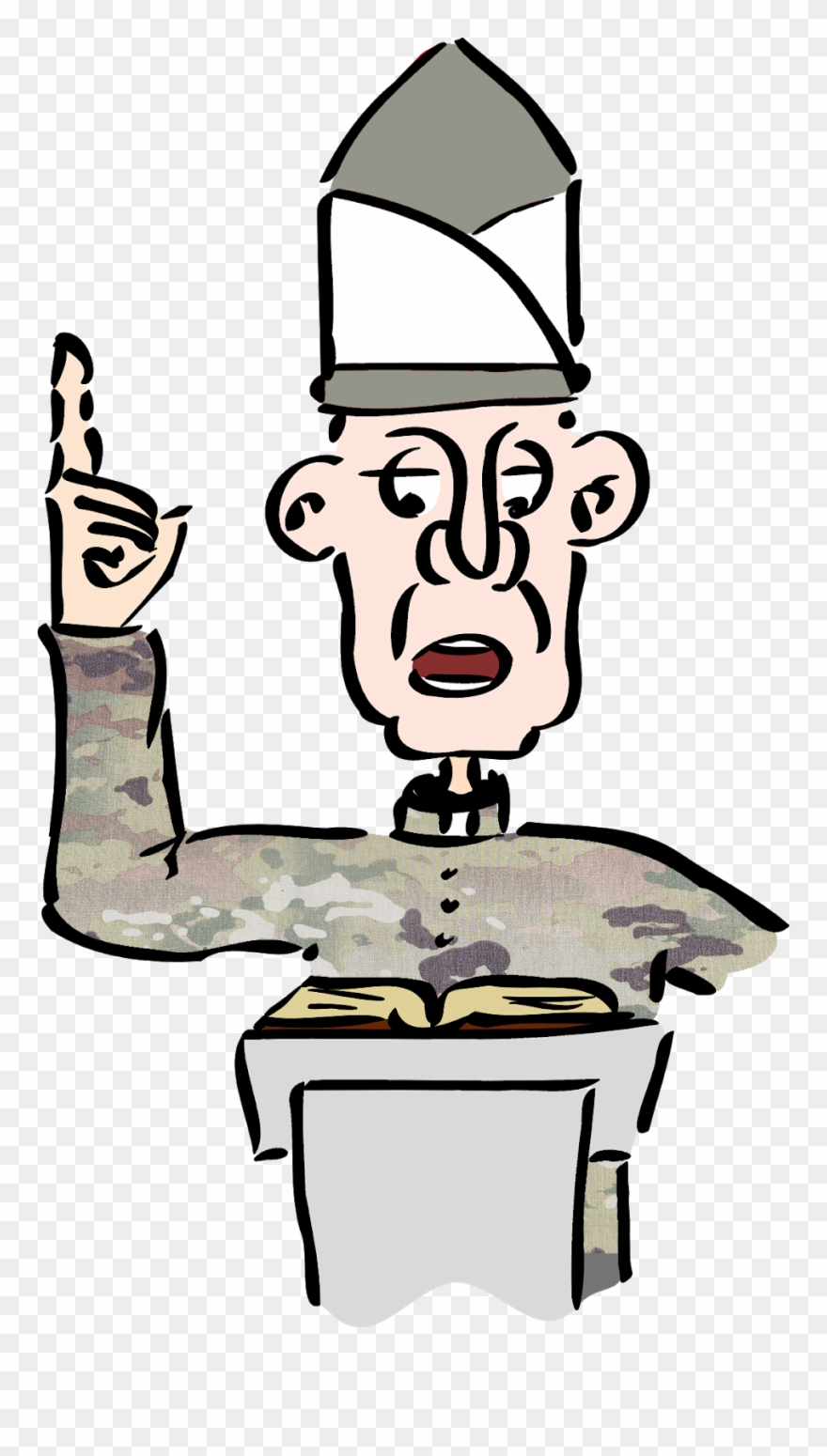Re-enlist To Be A Reverend - Priest Clip Art - Png Download