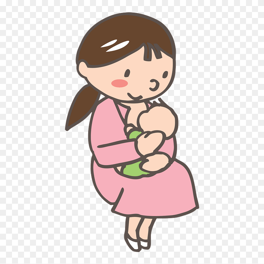 Medium Image - Clip Art Breast Feeding - Png Download