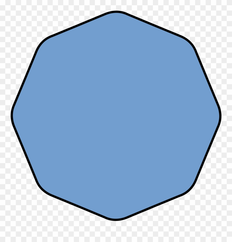 Smoothed Octagon Simple - Curved Octagon Clipart