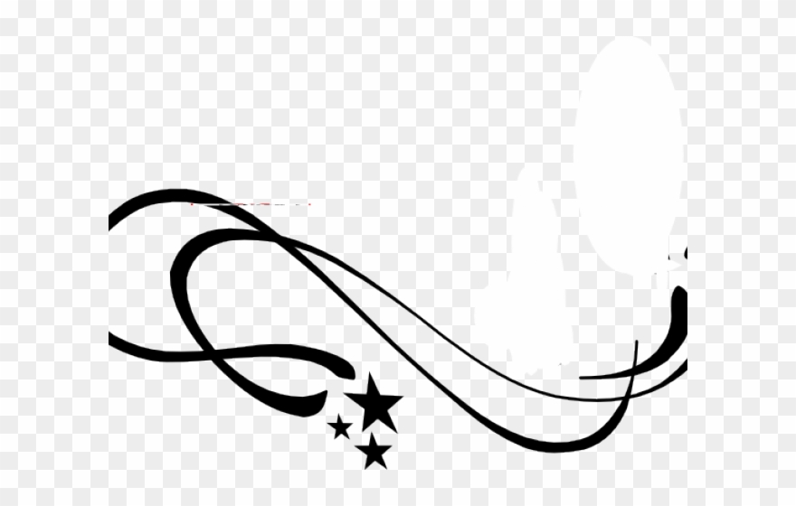 Star Clipart Swirl - Lines, Vines And Trying Times - Png Download