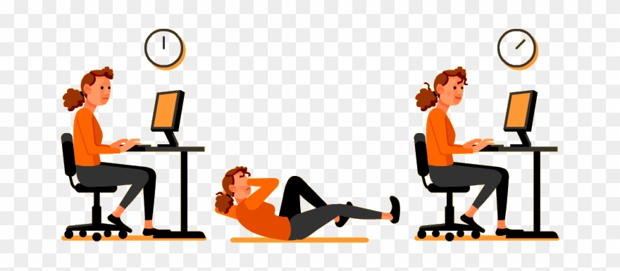 Exercising Clipart Chair Exercise - Exercise - Png Download