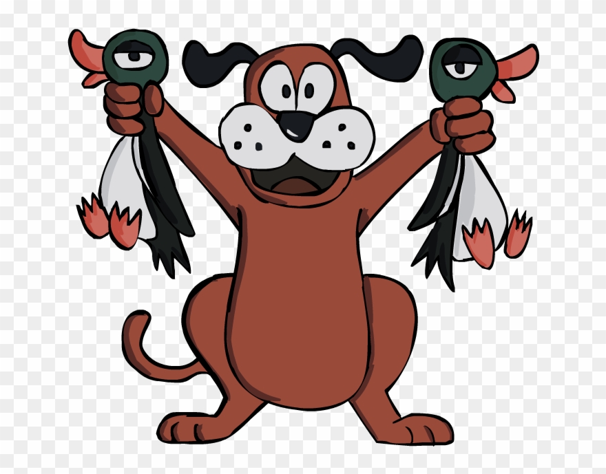 Duck Hunt Dog - Duck Hunt Dog Holding Ducks Clipart