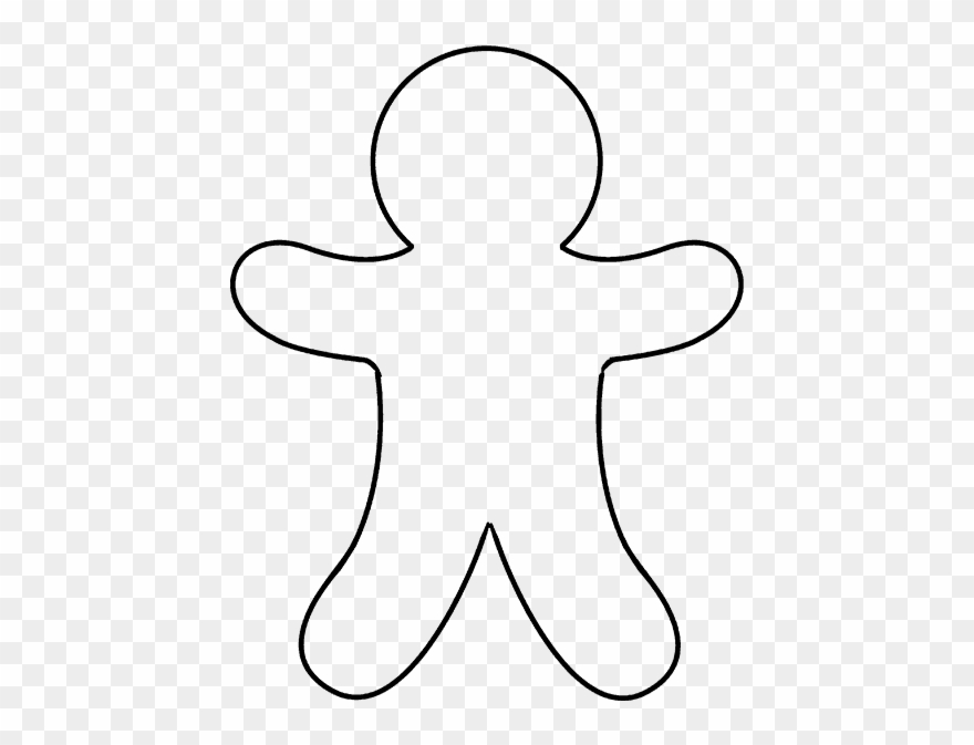 How To Draw Gingerbread Man - Scope Reticle Clipart