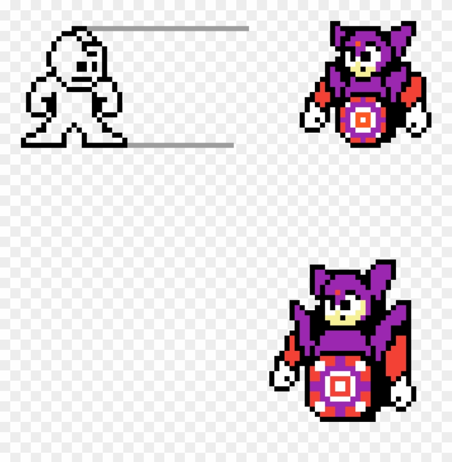 Chakra Man - Megaman 8 Bit Clipart