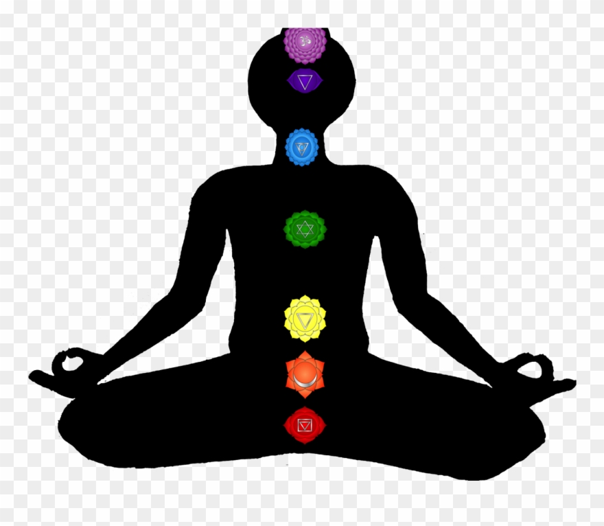 Chakra Scanning - Sitting Clipart