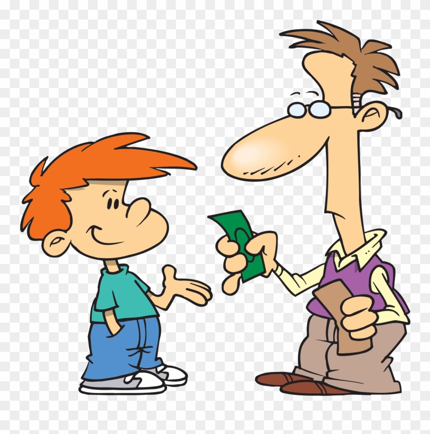 Negotiation Clipart Salesperson - Allowance Cartoon - Png Download