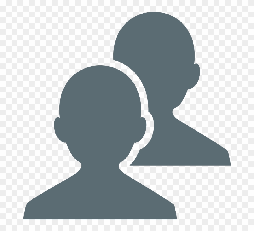 קובץ - Emojione 1f465 - Svg - 👥 Emoji Clipart