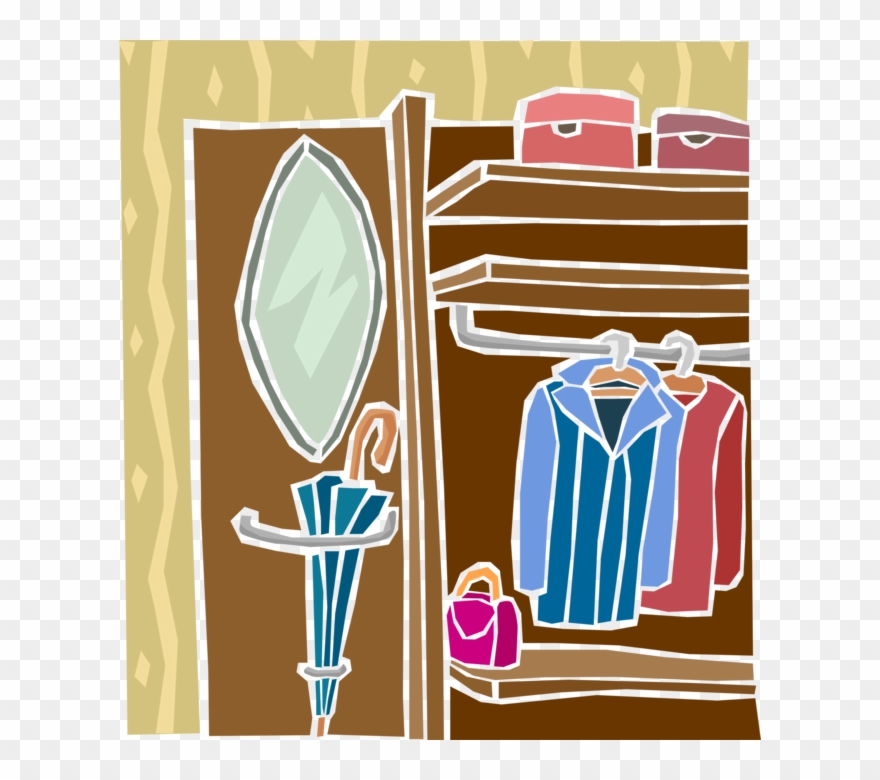 Closet Clipart Clothing Closet - Closet - Png Download