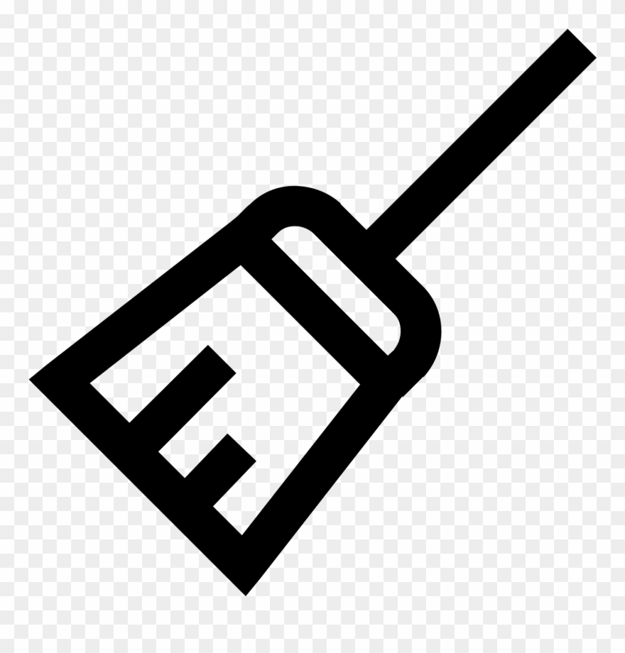 It's A Logo Depicting A Broom With A Short Handle - Метла Иконка Clipart