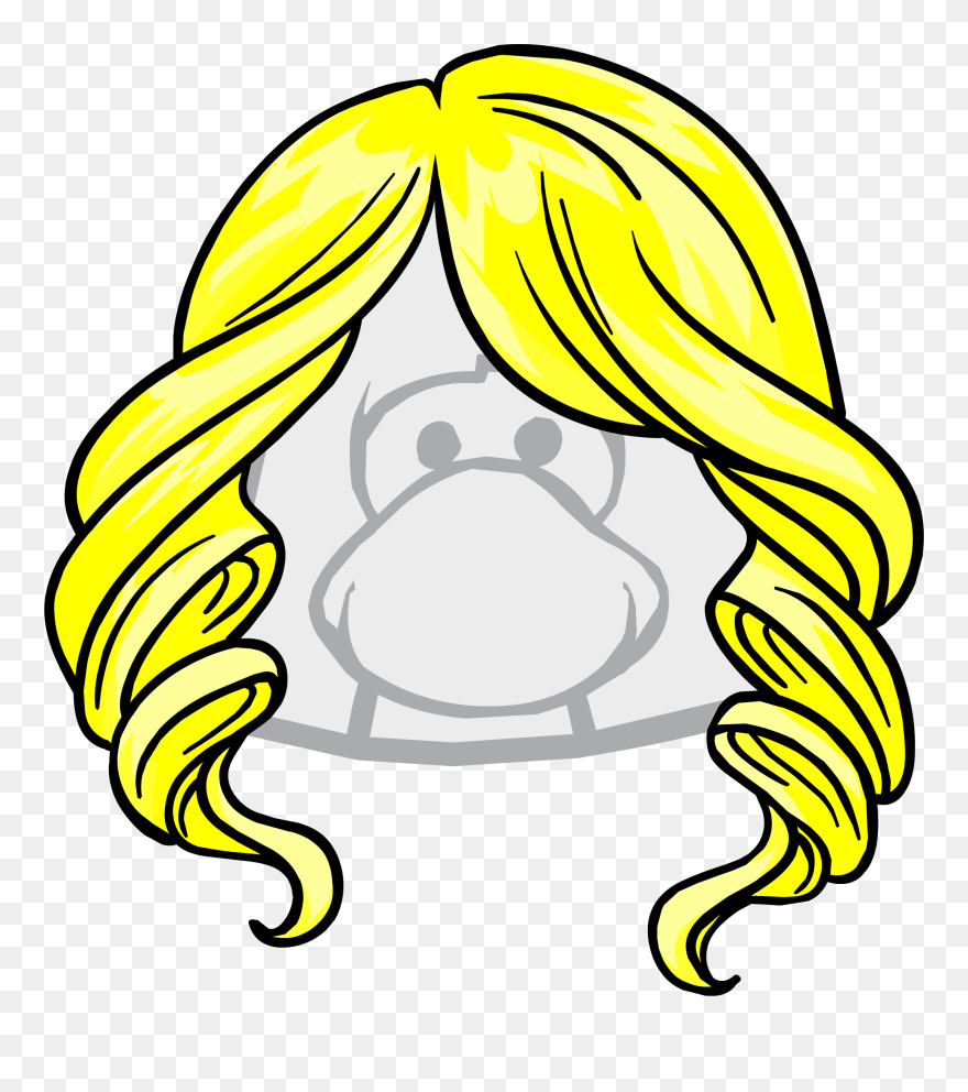 The Honeycomb - Club Penguin White Wigs Clipart