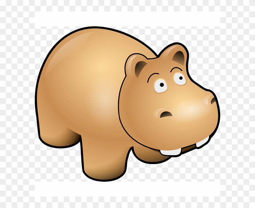 A Personal Angle - Hippo With A Hat Clipart