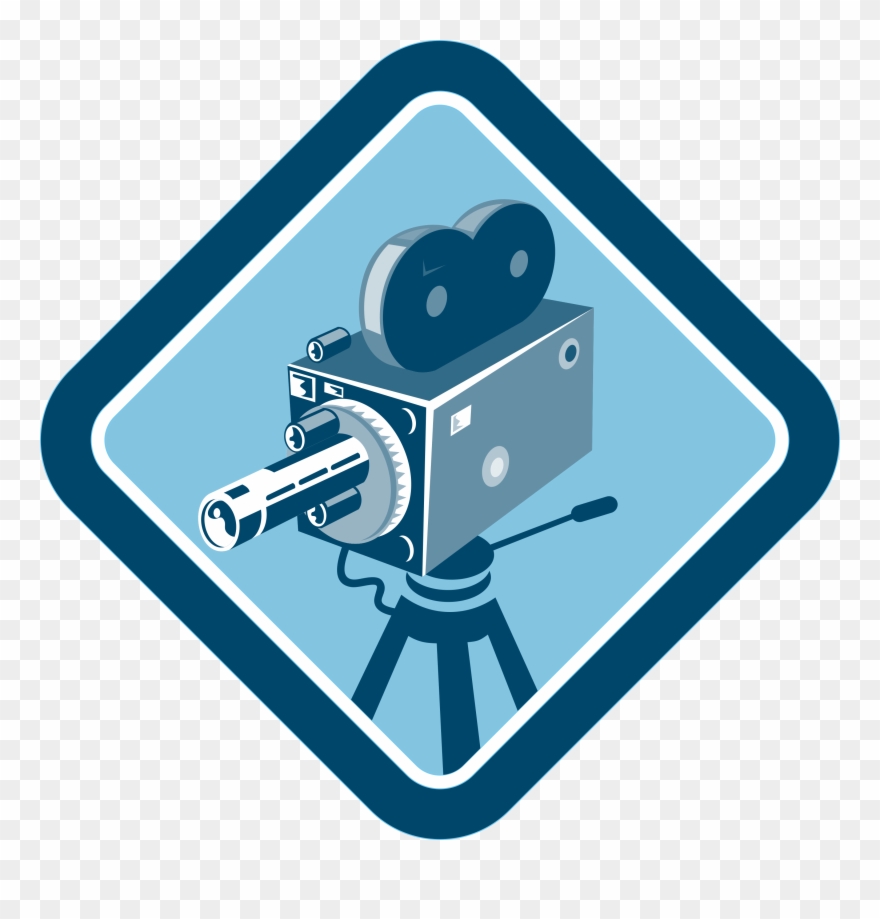 The Wright State University Film Program Announces - Vintage Video Movie Camera Retro Shower Curtain Clipart