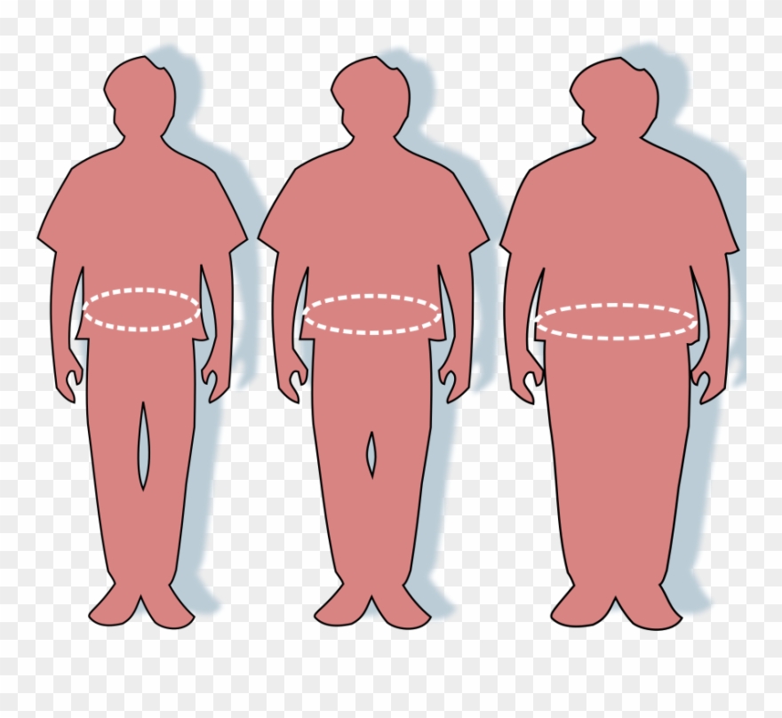 File - Obesity-waist Circumference - Svg - 45 Inch Waist Man Clipart