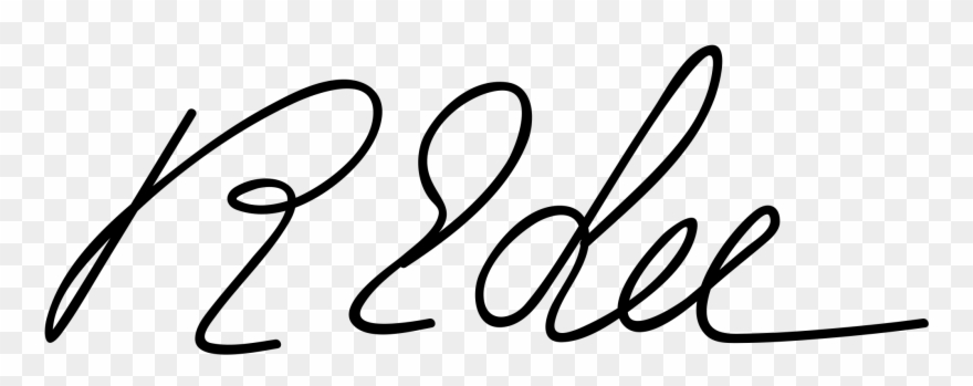 Open - Robert Edward Lee Signature Clipart