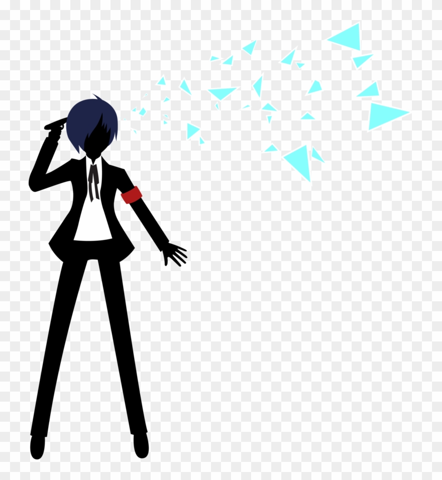 Shatter Vector Clipart Black And White Download - Persona 3 Tshirt - Png Download