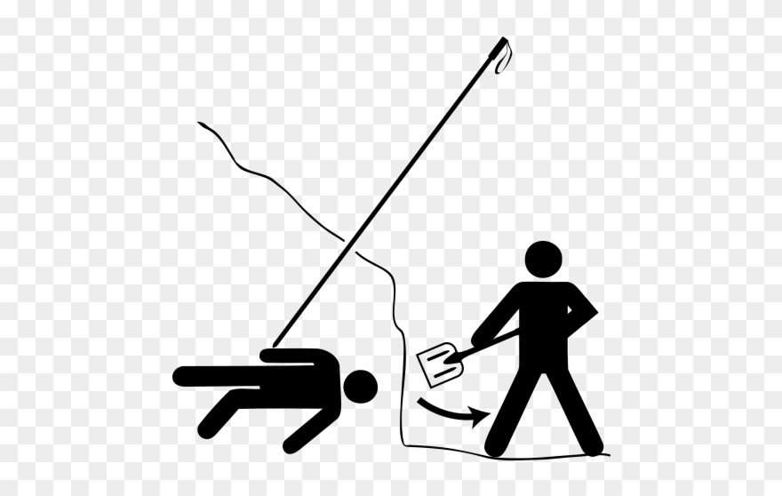 When Probe Strike, Start Shoveling - Illustration Clipart