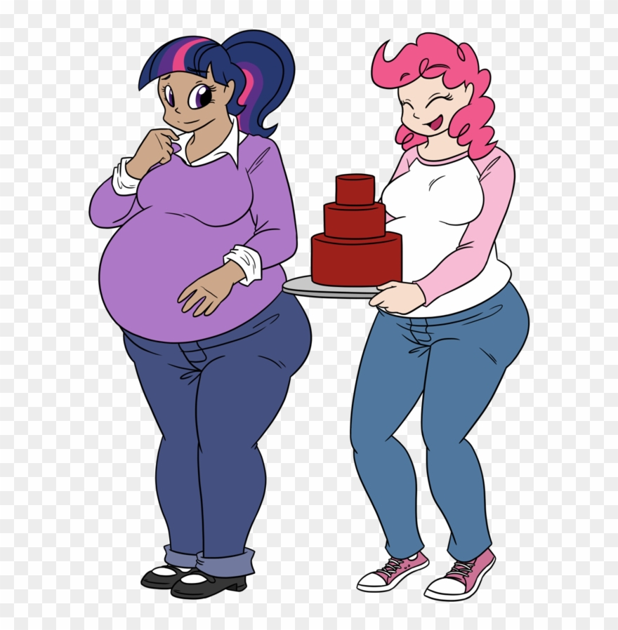 Bigponiesinc, Ask Feedee Twilight, Belly, Breasts, - Cartoon Clipart