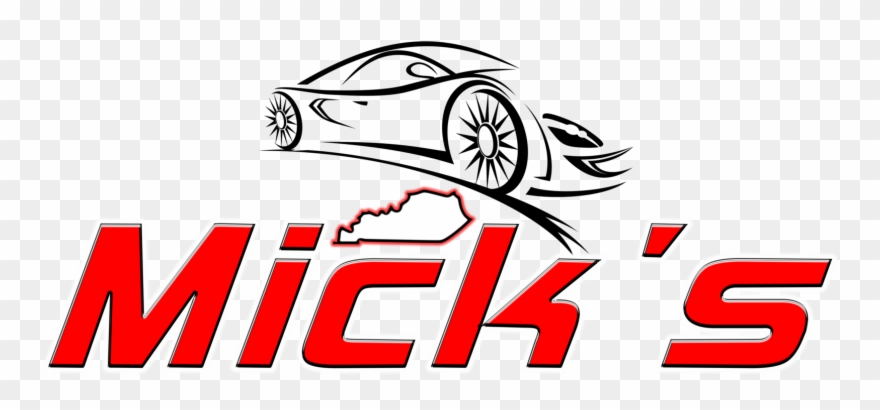 Mick's Auto Sales - Abstract Sports Car Wall Decal Style And Apply Clipart