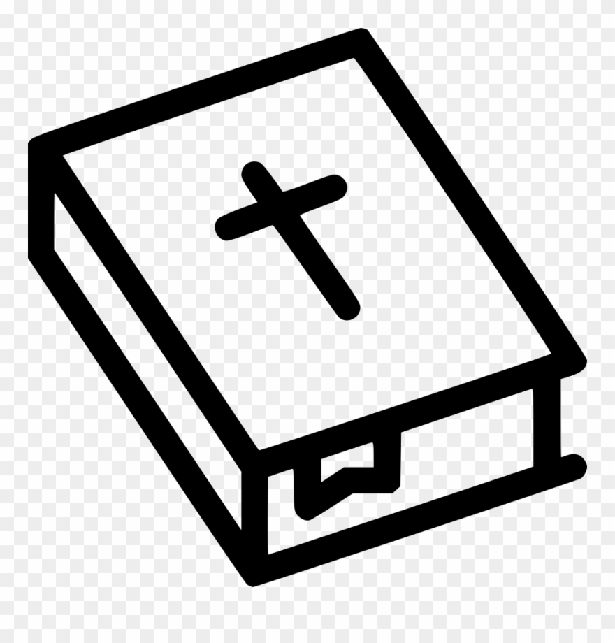 Bible Holy Cross Christianity Svg Png Icon Free Download - Bible Icon Transparent Black And White Clipart