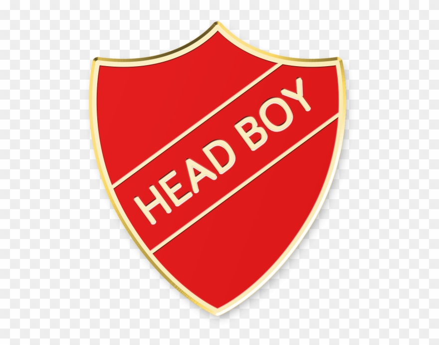Head Boy Shield £0 - Prefect Badge Red Clipart