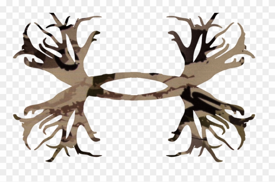Under Armour Ridge Reaper Logo Antlers - Under Armor Hunting Logo Clipart