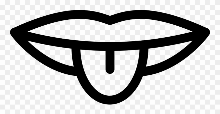 Mouth Outline Showing Off Tongue Svg Png Icon Free - Tongue Mouth Icon Png Clipart