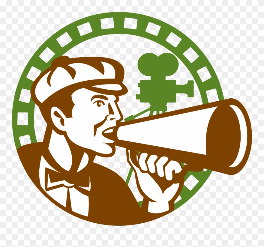 For A Feature Film - Film Director Vector Clipart