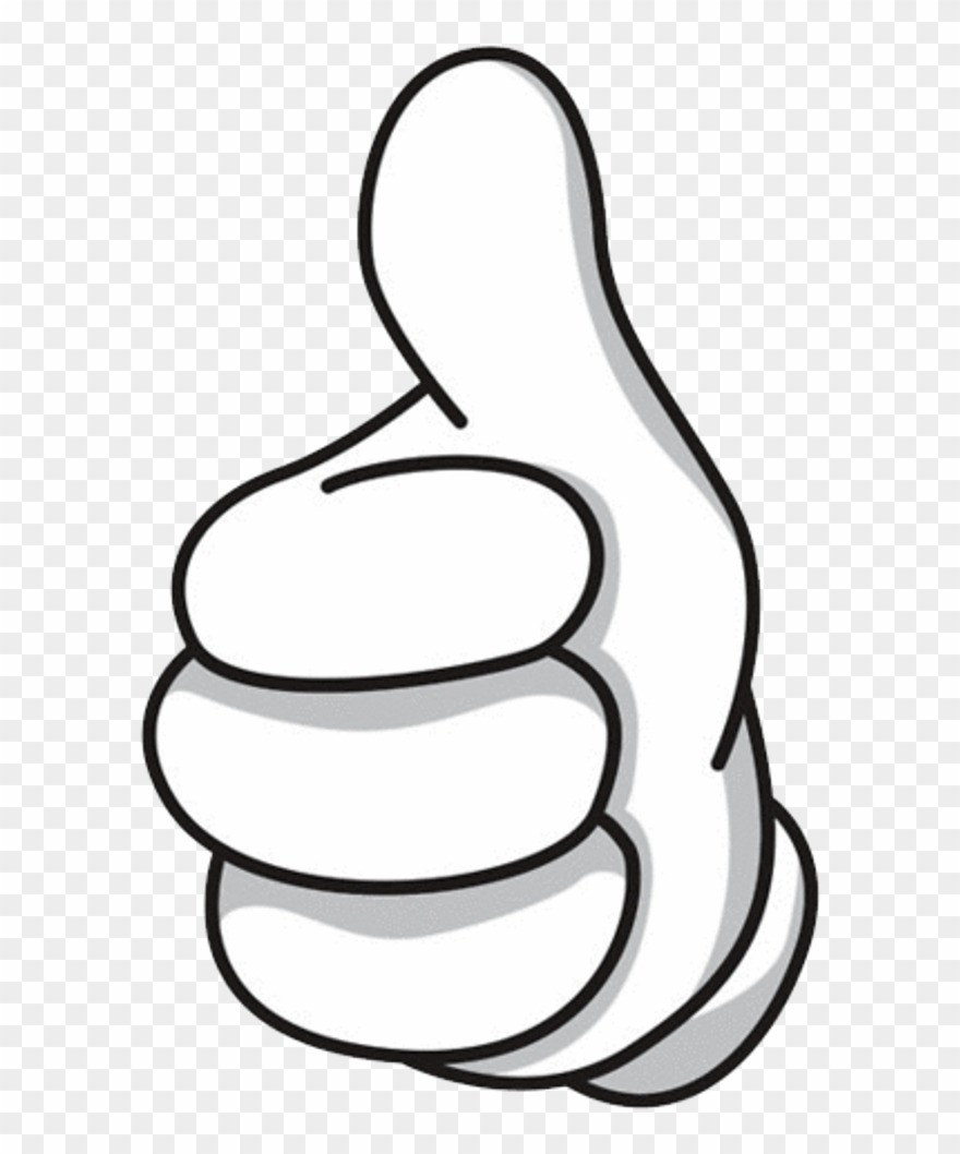 Mickeymouse Hand Like Blackandwhite Flower - Mickey Mouse Clipart