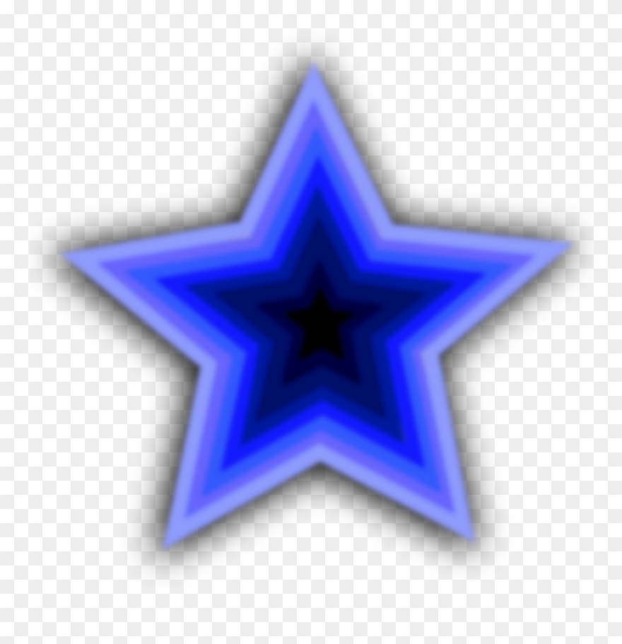 Collection Of Blue Stars - Blue Star Clipart
