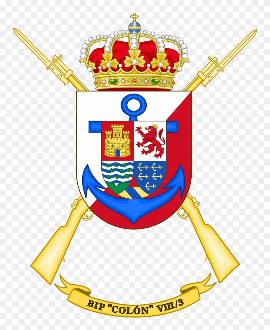Coat Of Arms Of The 8th Spanish Legion Flag Colón - John Of Austria Coat Of Arms Clipart