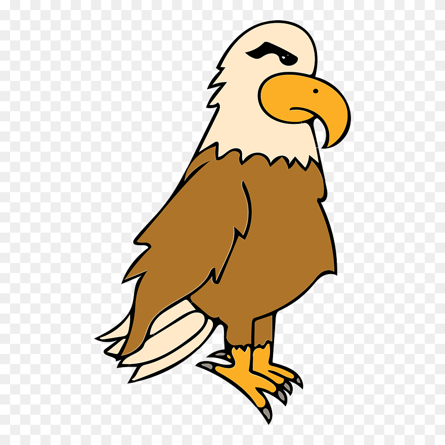 Cartoon Eagle Clipart 16, Buy Clip Art - รูป นก อินทรีย์ การ์ตูน - Png Download