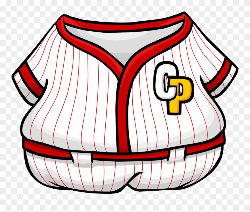 Red Baseball Uniform - Club Penguin Clipart