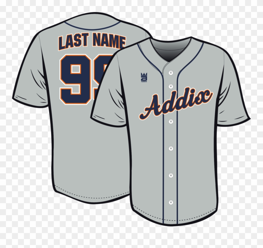 Addix Tigers - Baseball Uniform Clipart