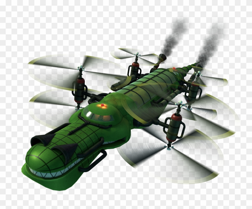 Peardian's Custom Models - Dkc 2 Flying Krock Clipart