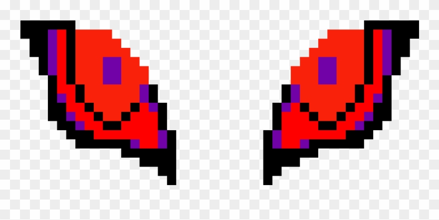 Demonic Cat Eyes - Ruby Pixel Clipart