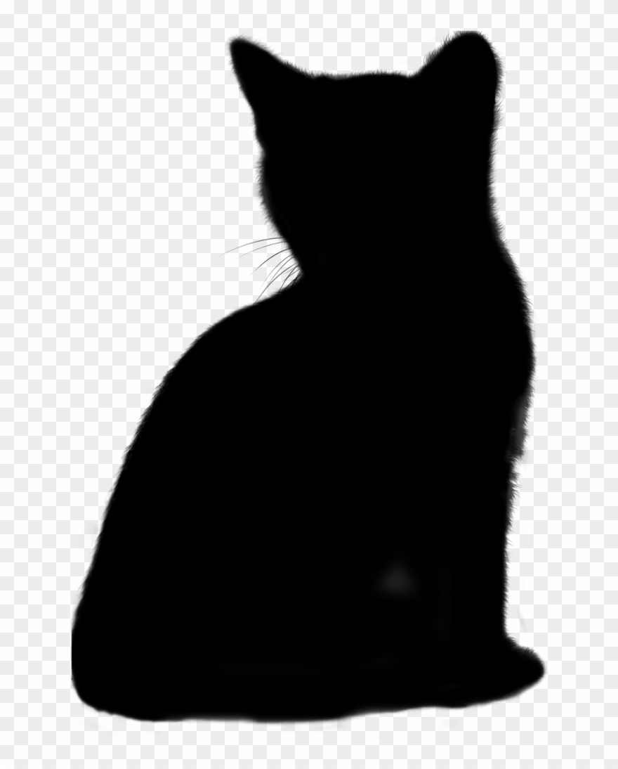Cat, Animal, Silhouette, Sticker, Clipart - Cat - Png Download