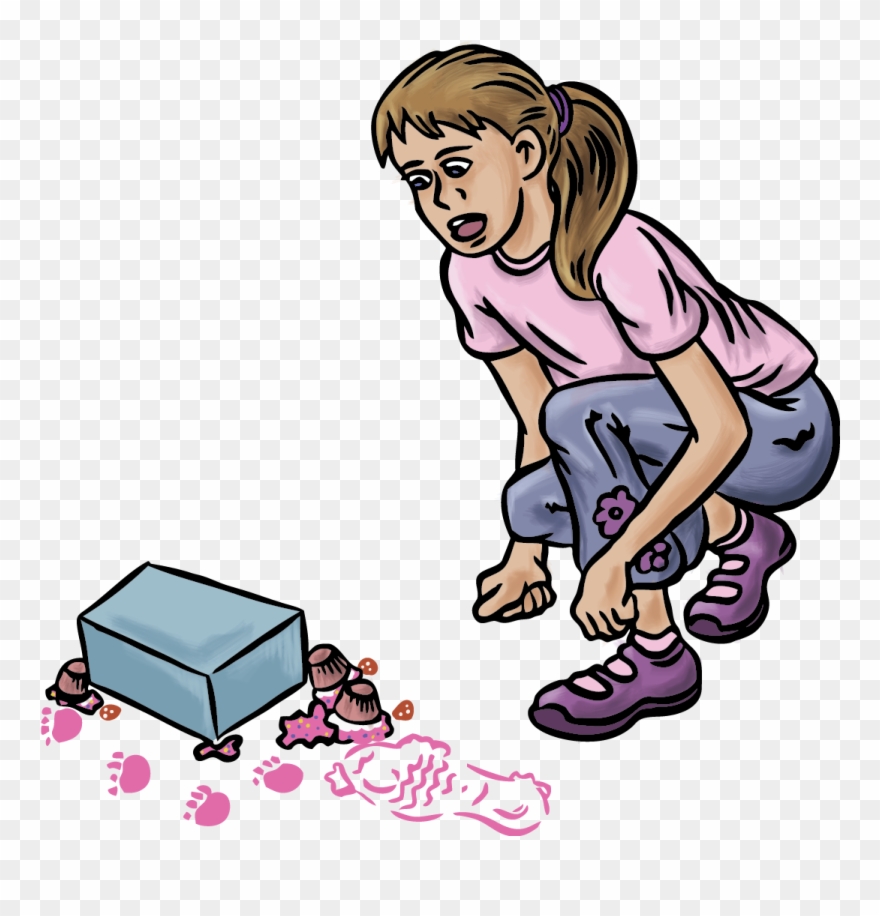 When She Went Downstairs, She Headed Into The Kitchen - Cartoon Clipart