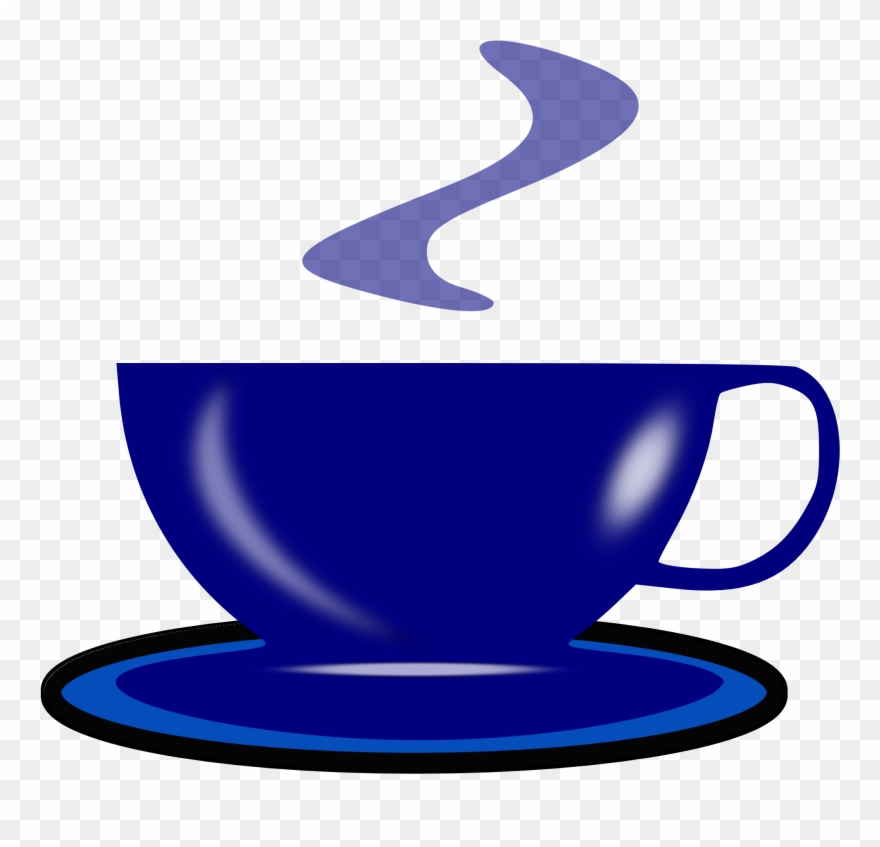 Drawing Of Blue Tea With Drink Free - Cangkir Kopi Animasi Clipart