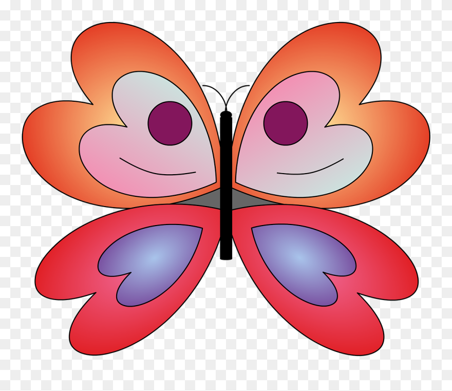Cartoon Butterfly Clipart 22, Buy Clip Art - Butterfly - Png Download