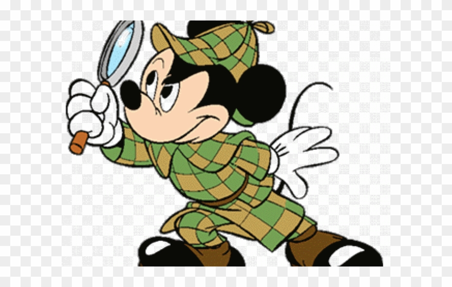 Number Clipart Detective - Mickey Mouse - Png Download