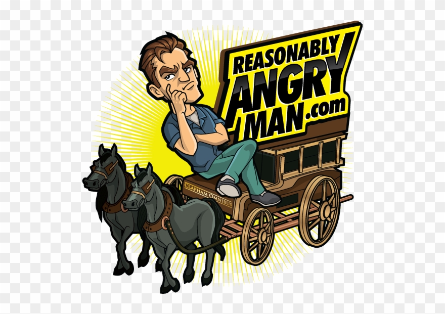 Reasonably Angry Man - Angry Man Clipart