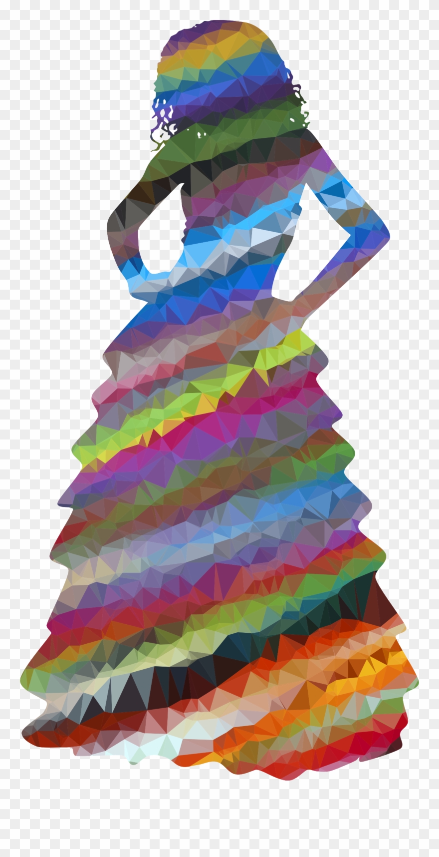 Big Image - Silhouette Gown Clipart