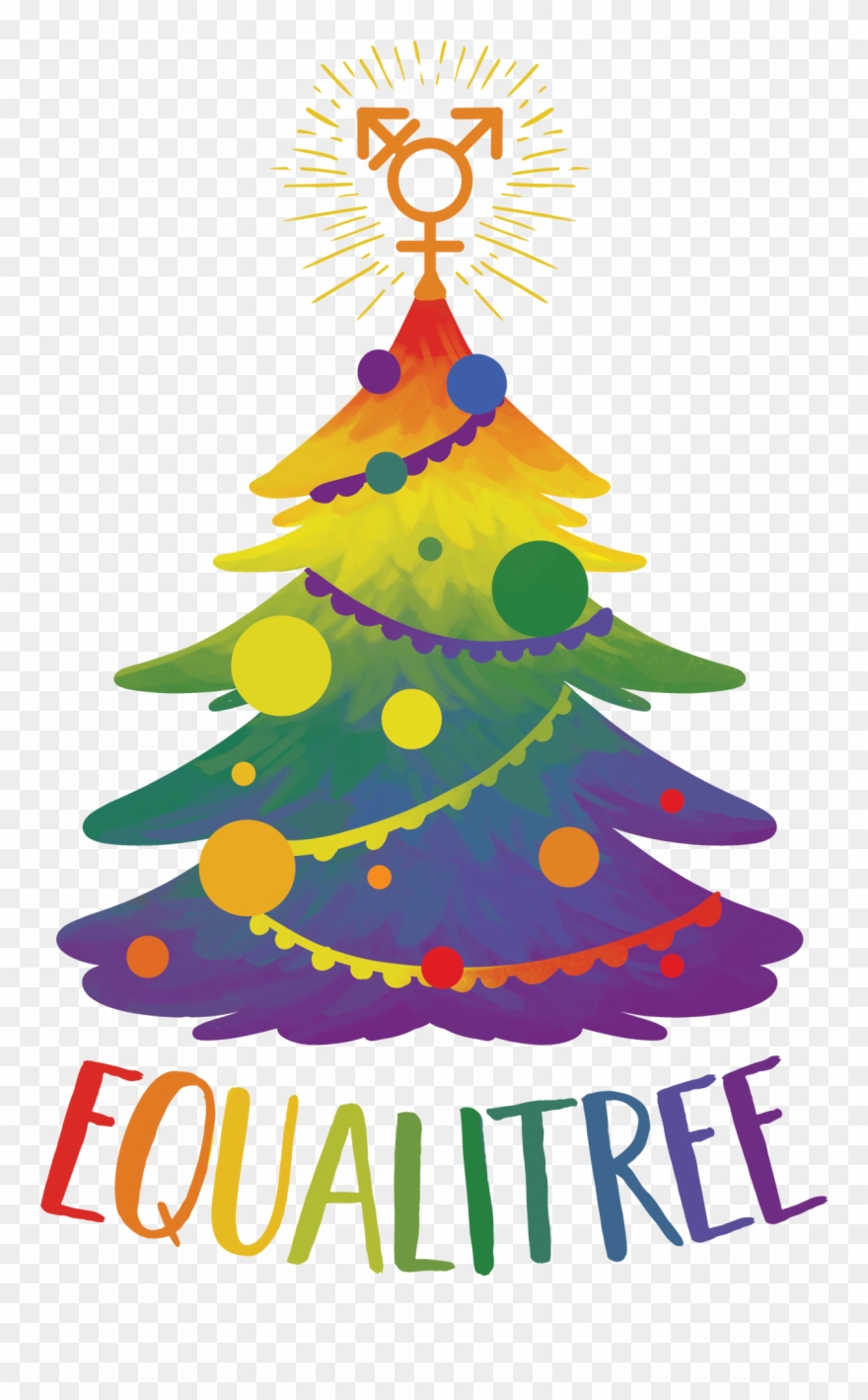 Let's Give The Gift Of Equality This Holiday Available - T-shirt Clipart